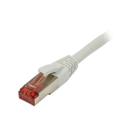 Patchkabel RJ45, CAT6 250Mhz, 0.5m grå , S-STP(S/FTP), LSZH, Synergy 21